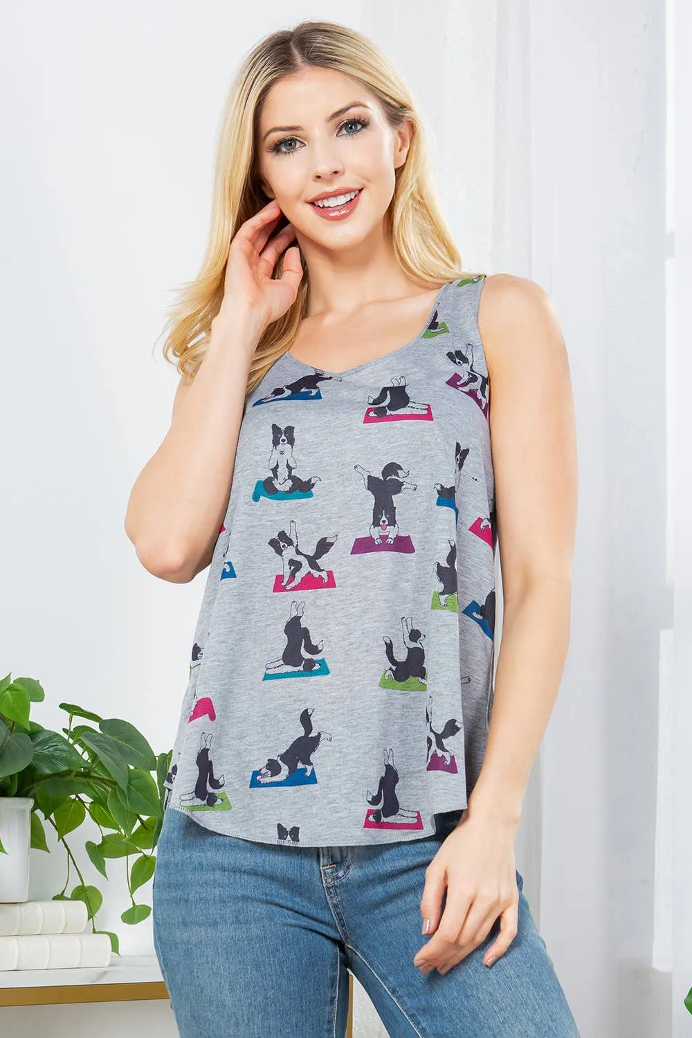 Adorable Pet Yoga Posing Tank (2 Styles)