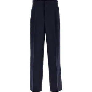 Ami Alexandre Matiussi large fit wool gabardine trousers