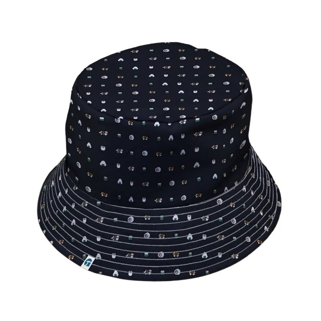 Anime Sushi Rolls Dark Bucket Hat