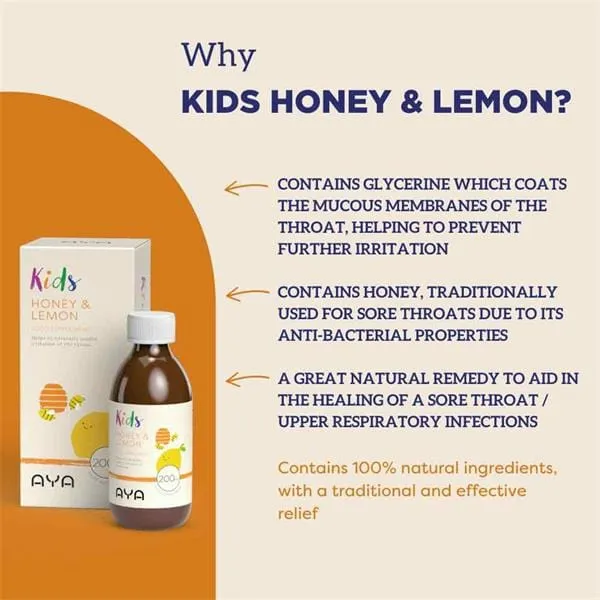 AYA Kids Honey & Lemon (200ml)