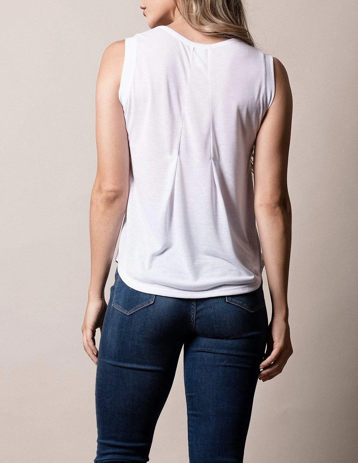 Back-Pleat Flowy Tank