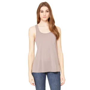 Bella   Canvas Women's Pebble Brown Flowy Racerback Tank