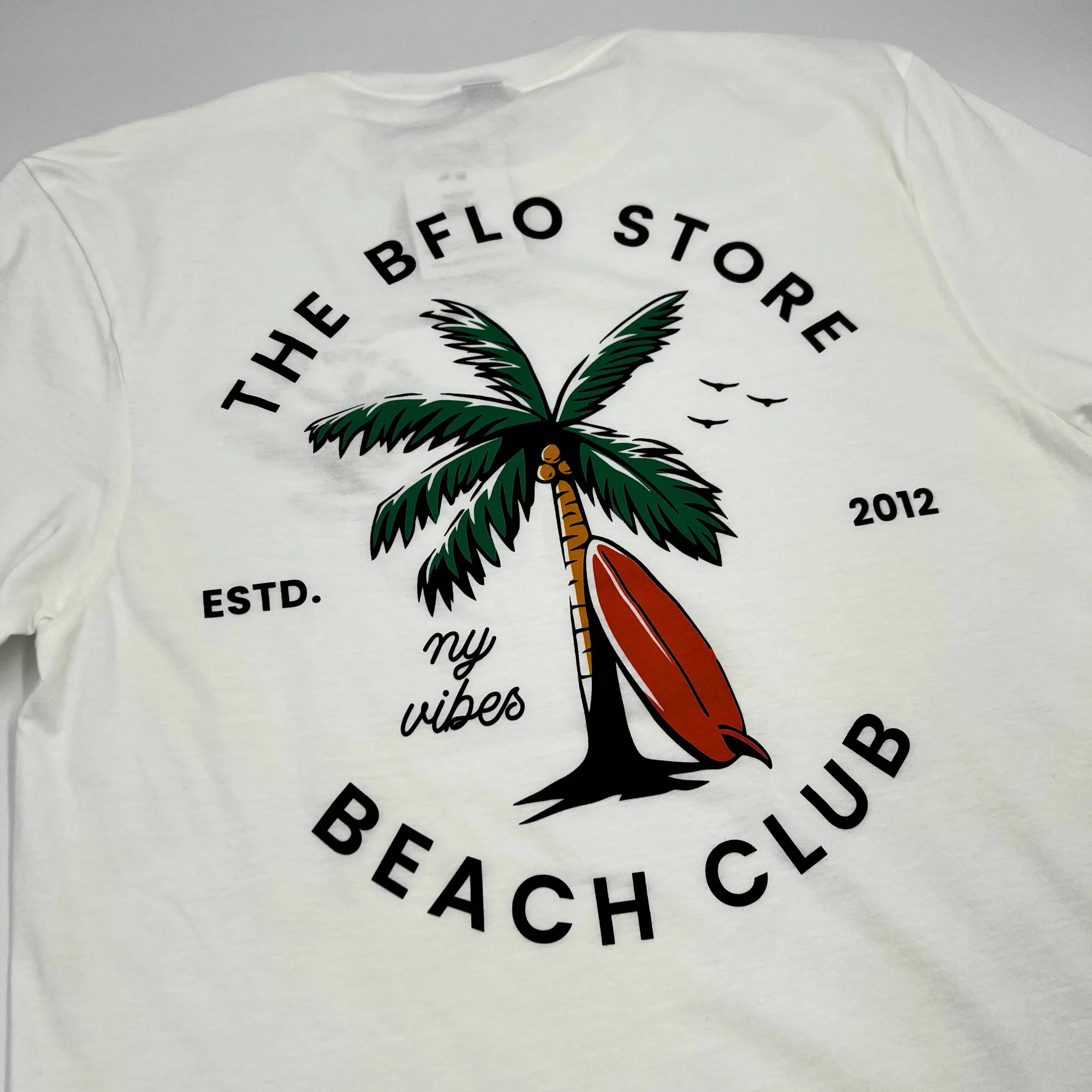 BFLO Store Beach Club White Short Sleeve Shirt