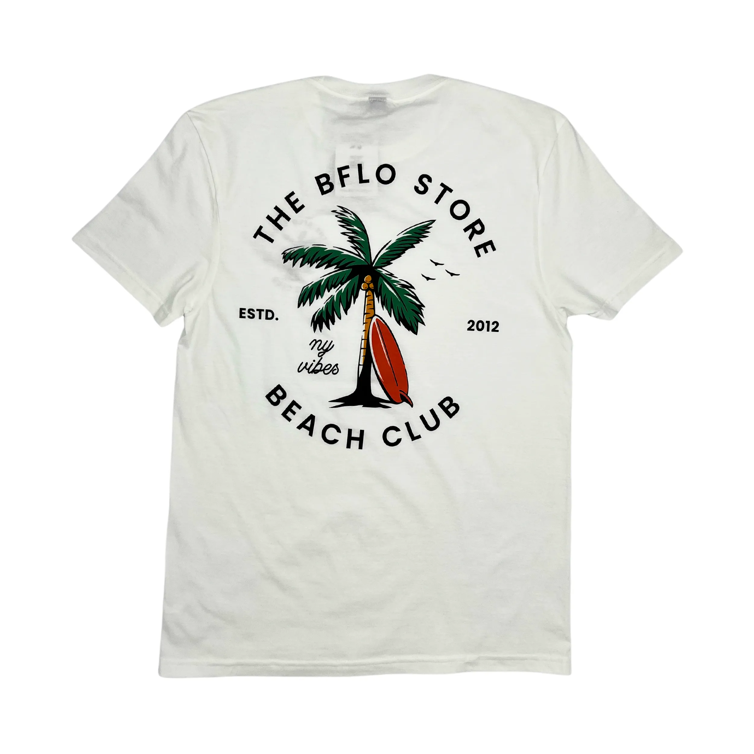 BFLO Store Beach Club White Short Sleeve Shirt