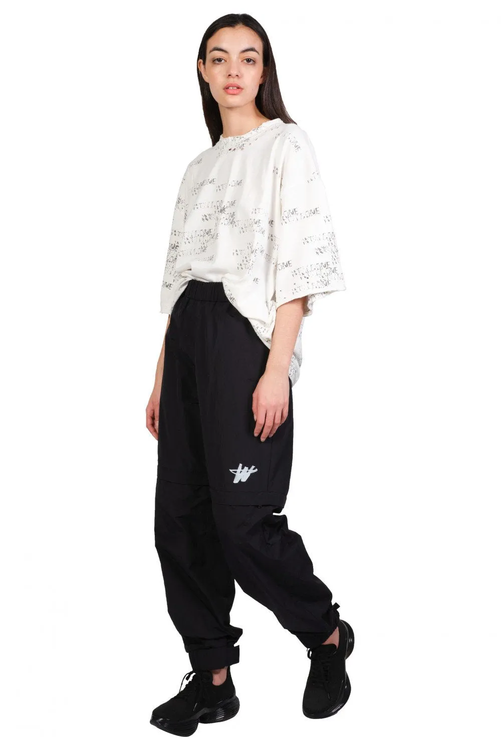 Black 'WD' Logo Tracksuit Trousers