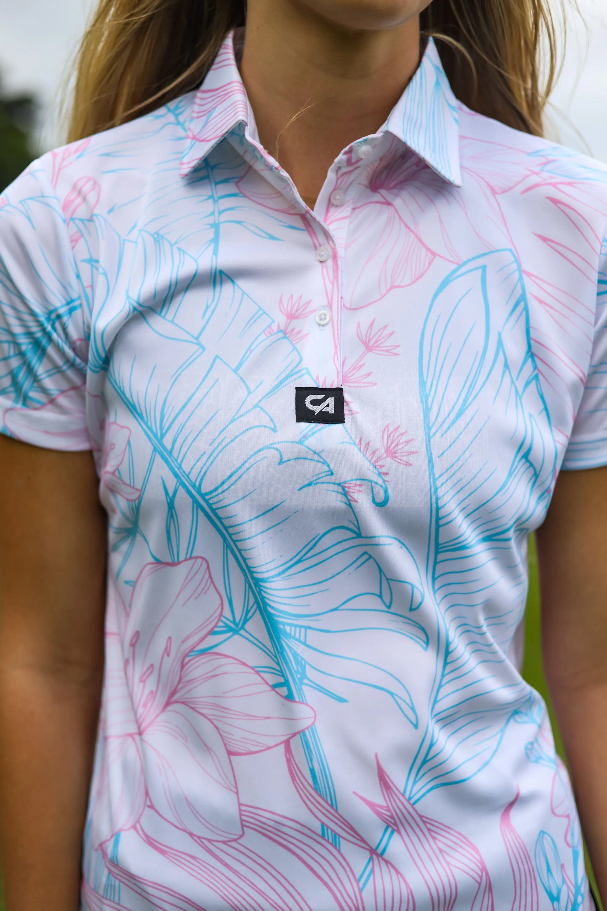 CA Ladies Funky Golf Shirt | Autumn Lily