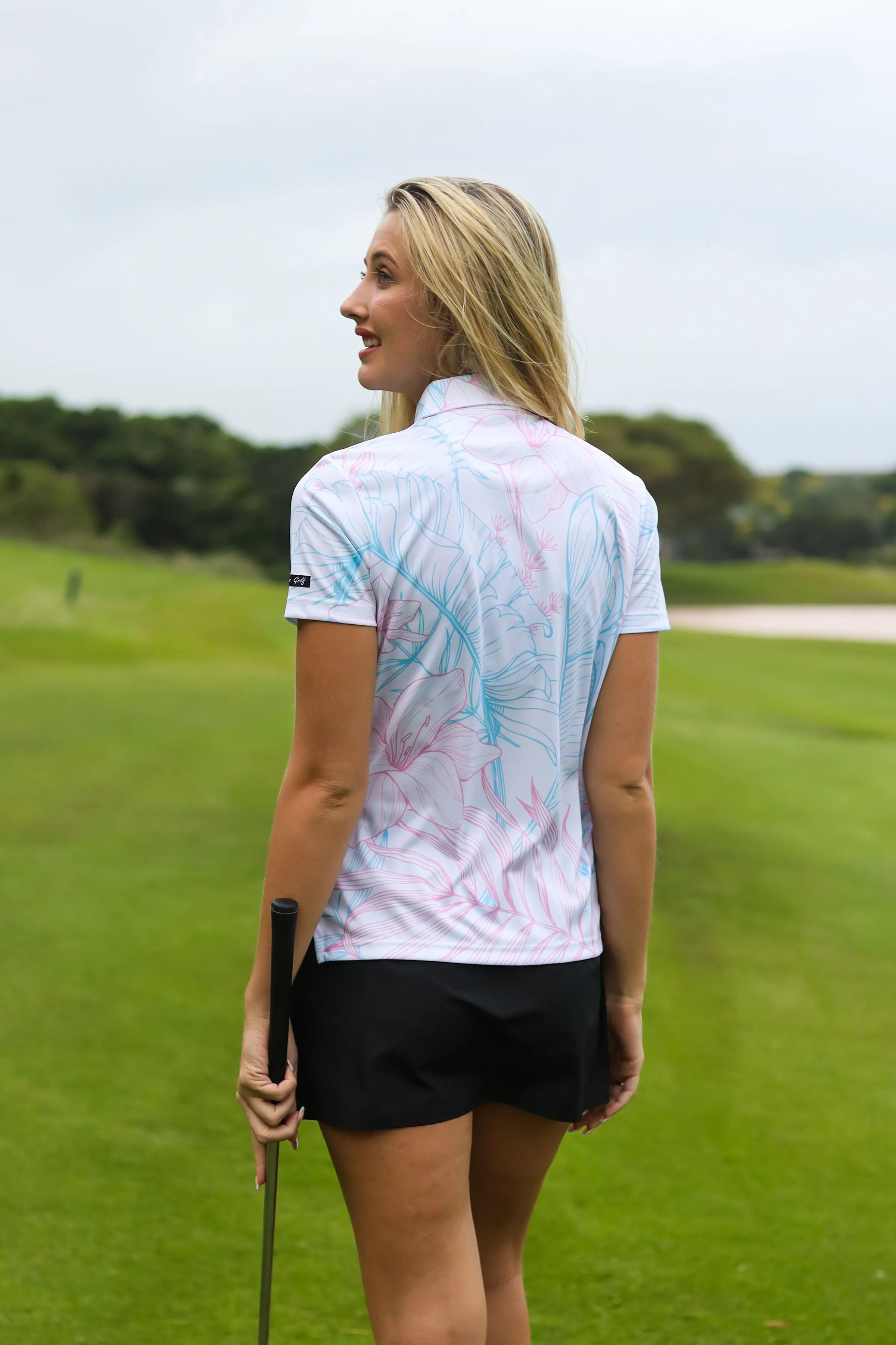 CA Ladies Funky Golf Shirt | Autumn Lily