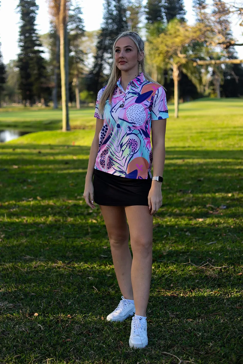 CA Ladies Funky Golf Shirt | Palm Fruits