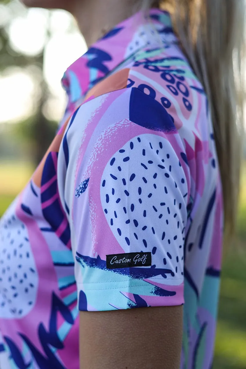 CA Ladies Funky Golf Shirt | Palm Fruits