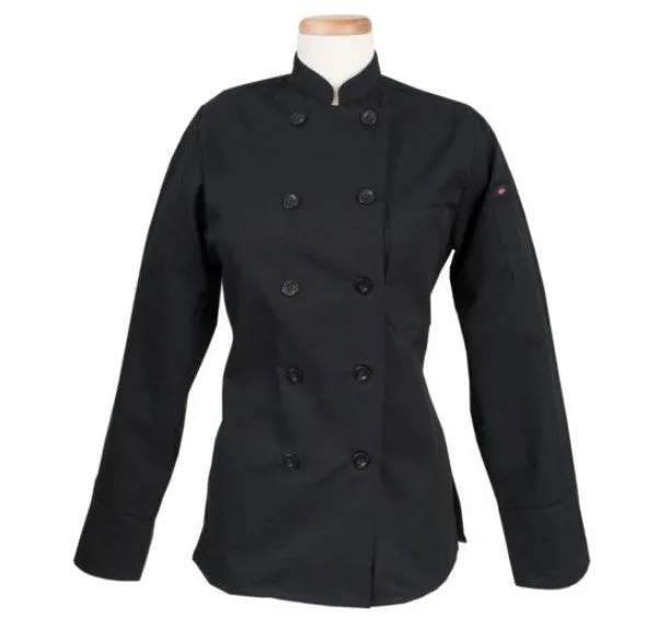 Chef Coat Women Blk XL