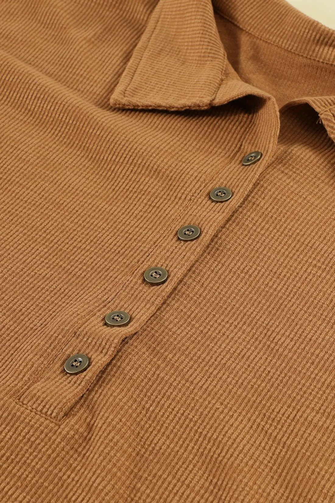 Chic Collared Henley