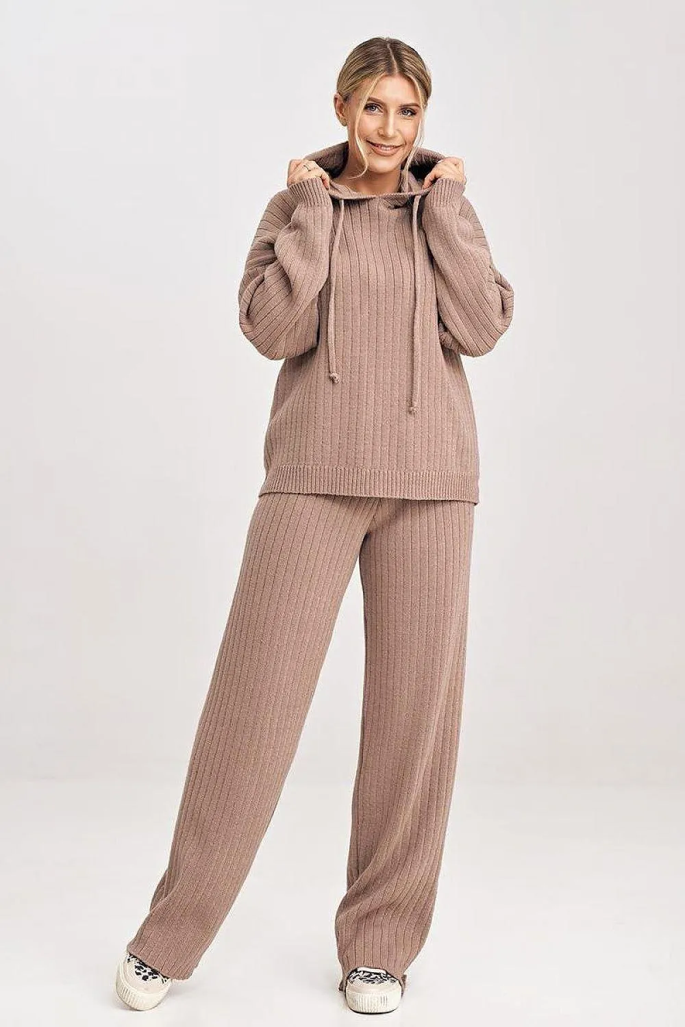 Chic Hoodie Knit Lounge Ensemble