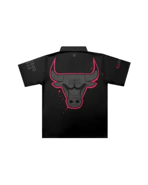 Chicago Bulls Night Vision Traditional Barber Jacket