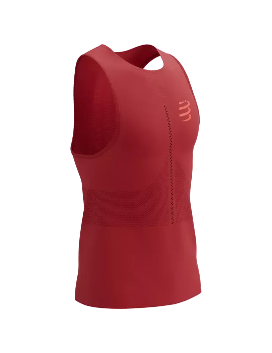 Compressport Men's Pro Racing Singlet - Samba Red