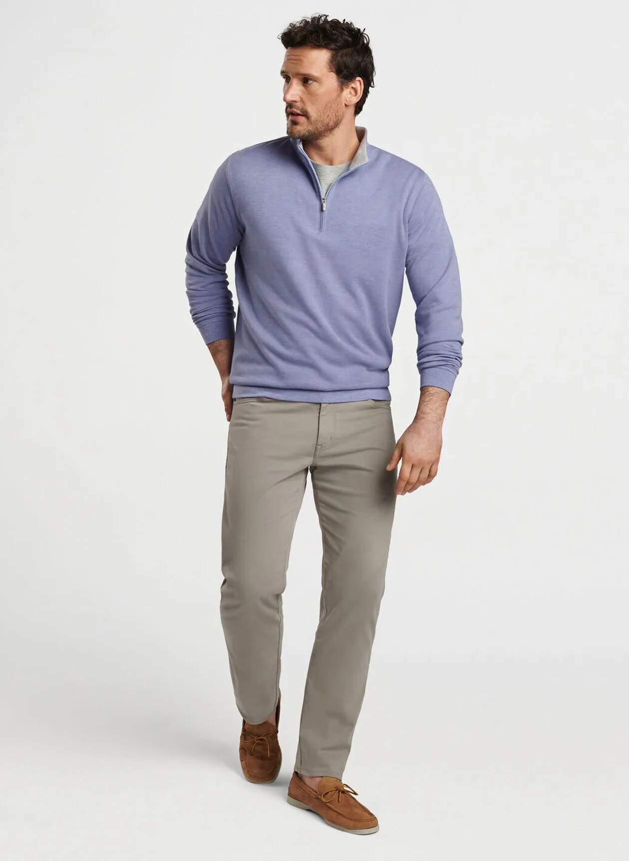 Crown Comfort Pullover in Wisteria by Peter Millar