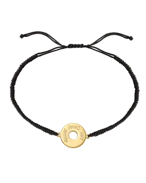 Donut Cord Bracelet - 18K Gold Vermeil