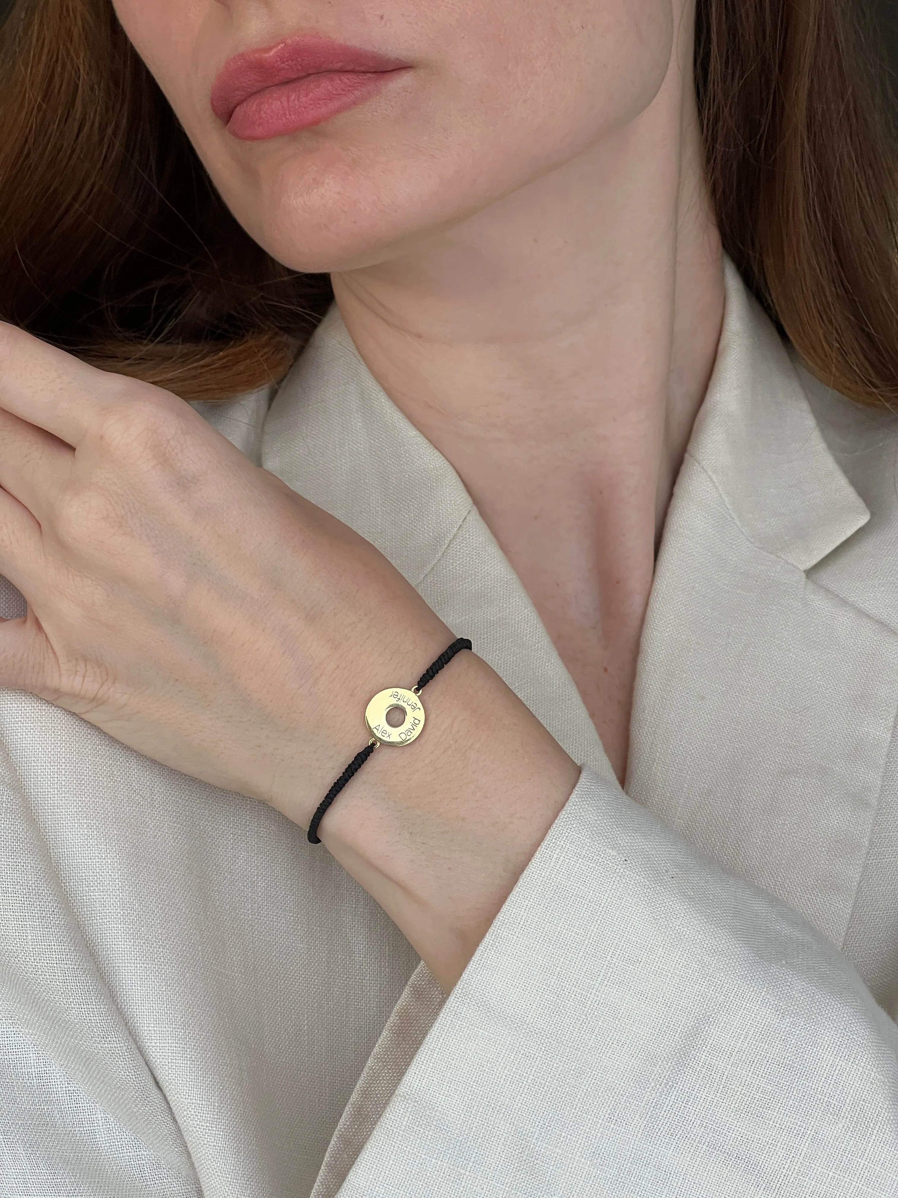 Donut Cord Bracelet - 18K Gold Vermeil