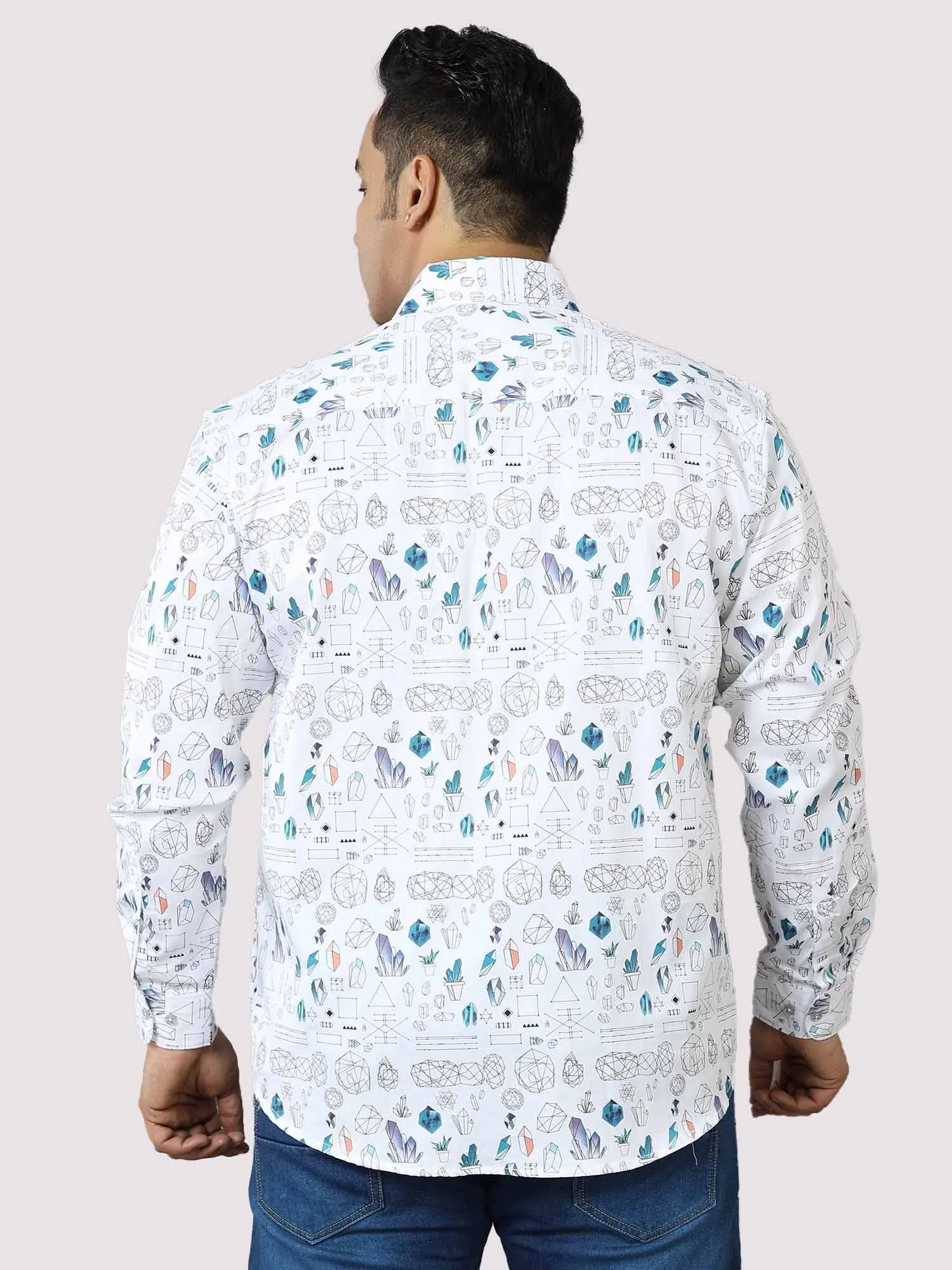 Doodle Men's Printed Casual Shirt Men's Plus Size