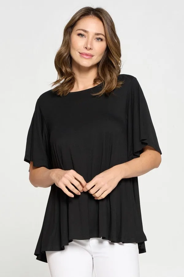 Draped & Flowy Short Sleeve Top