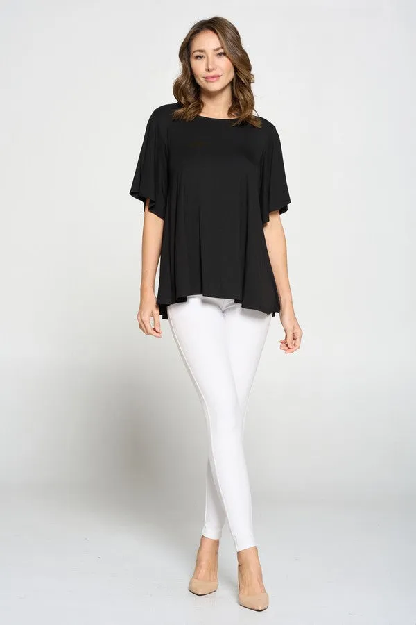 Draped & Flowy Short Sleeve Top