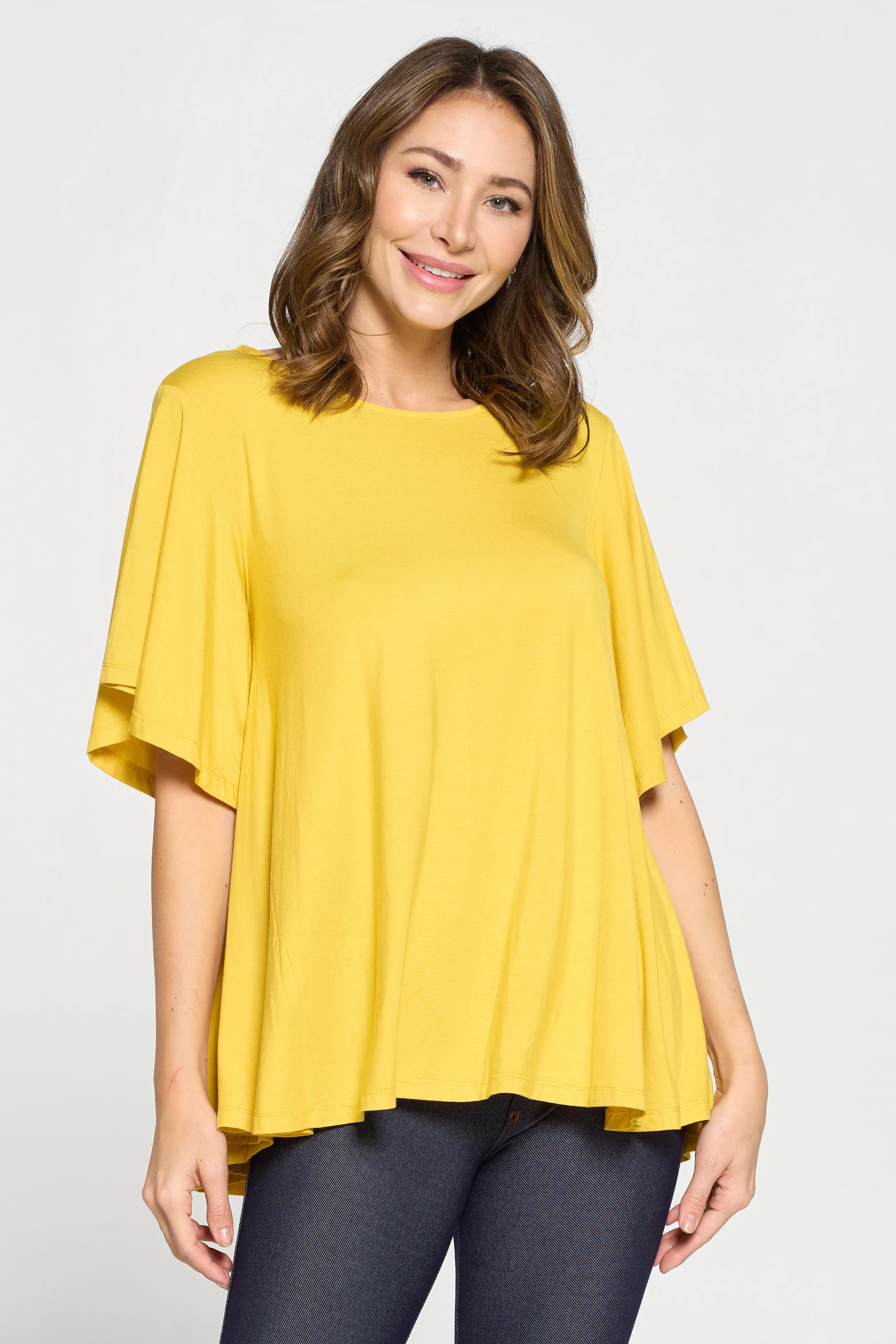 Draped & Flowy Short Sleeve Top