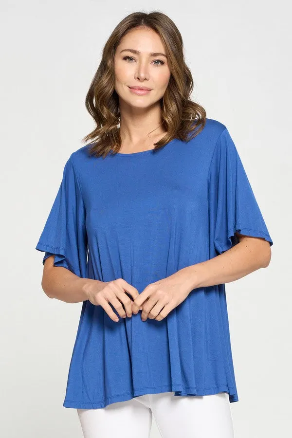 Draped & Flowy Short Sleeve Top