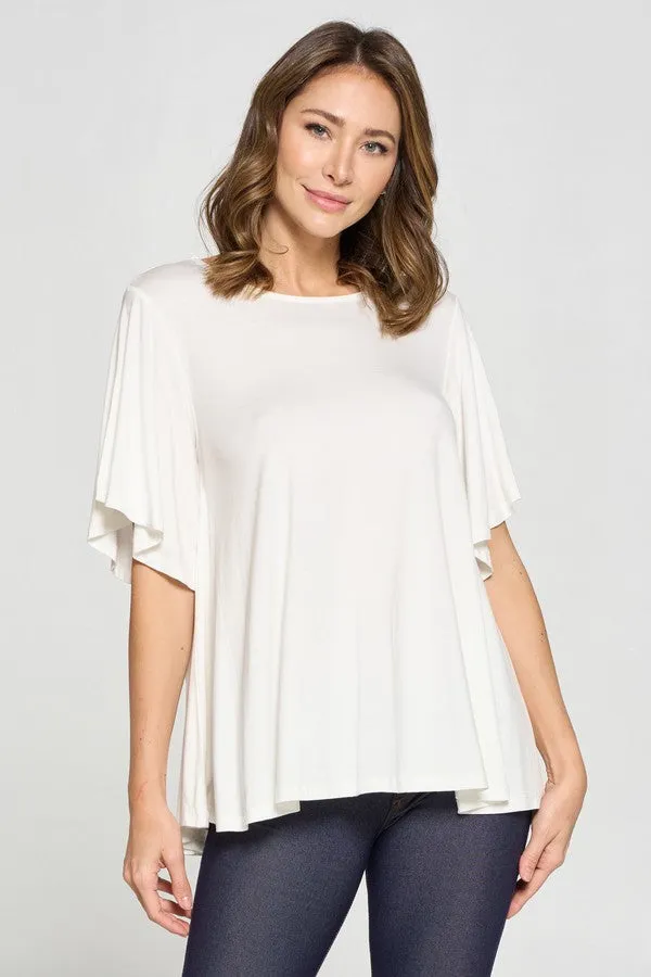 Draped & Flowy Short Sleeve Top