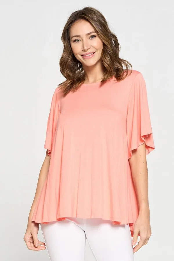 Draped & Flowy Short Sleeve Top