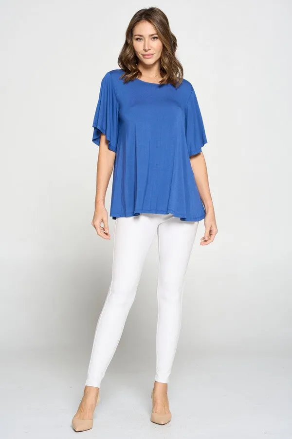 Draped & Flowy Short Sleeve Top