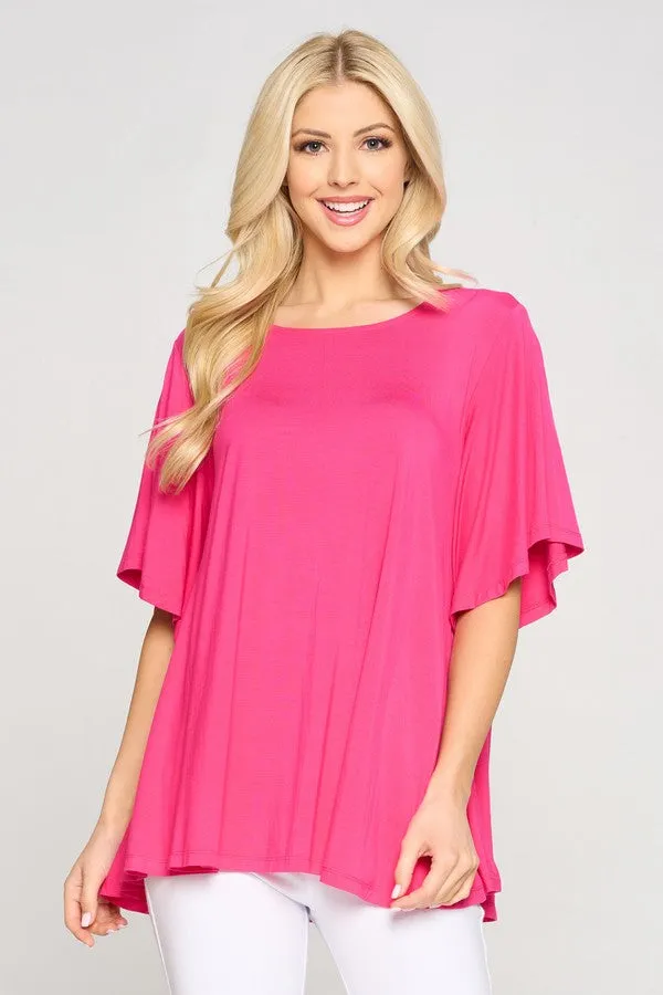 Draped & Flowy Short Sleeve Top