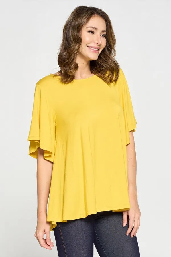 Draped & Flowy Short Sleeve Top