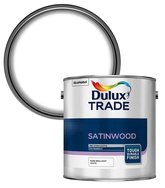 Dulux Trade Satinwood Paint - Pure Brilliant White