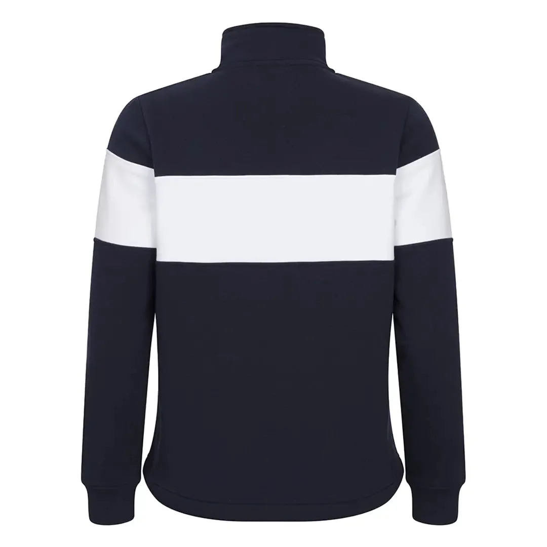 Dumfries 1888 Ladies 1/4 Zip Sweatshirt - Navy/White by Hoggs of Fife