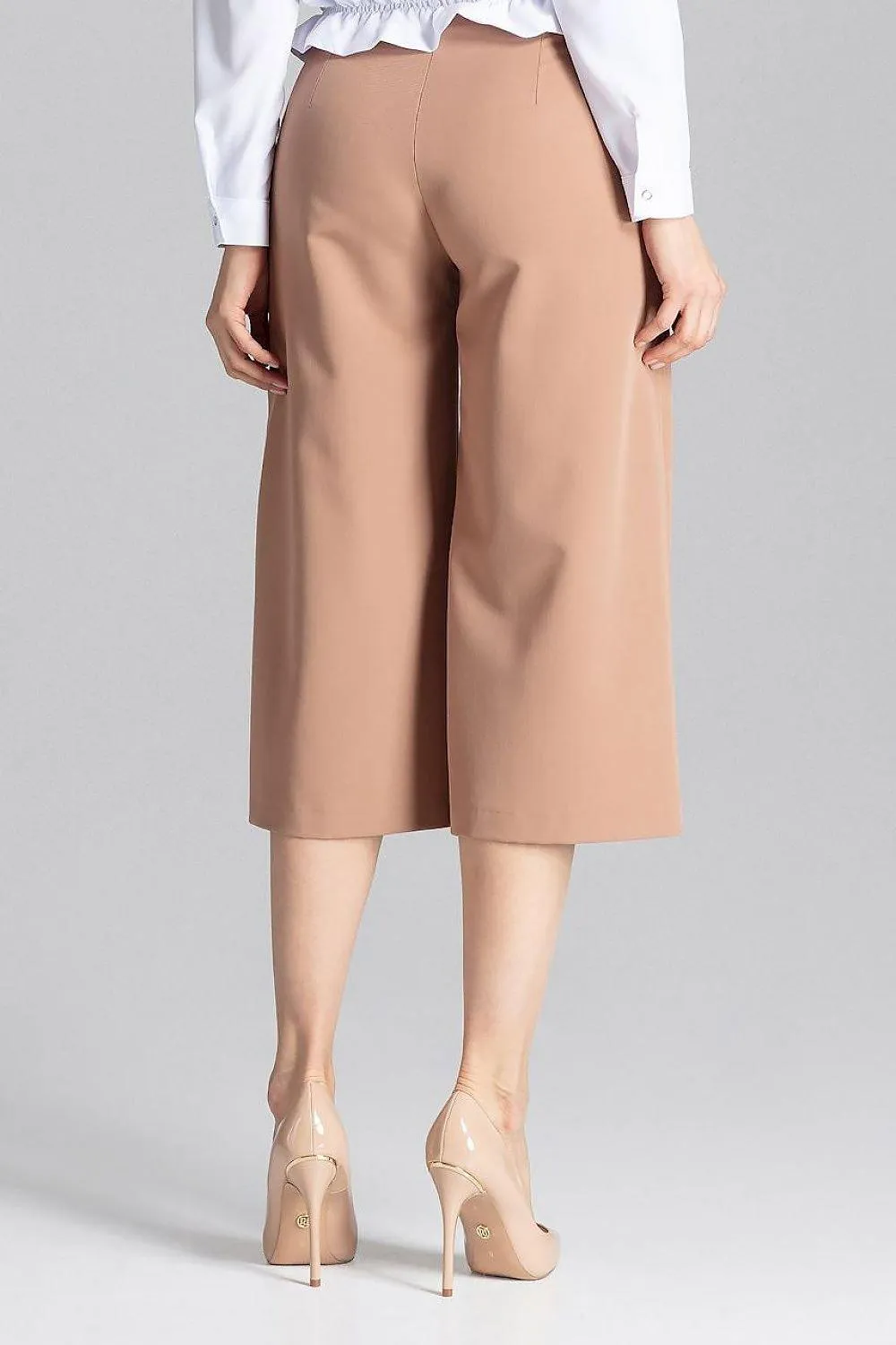 Elegant 7/8 Wide-Leg Trousers for Women with Chic Design