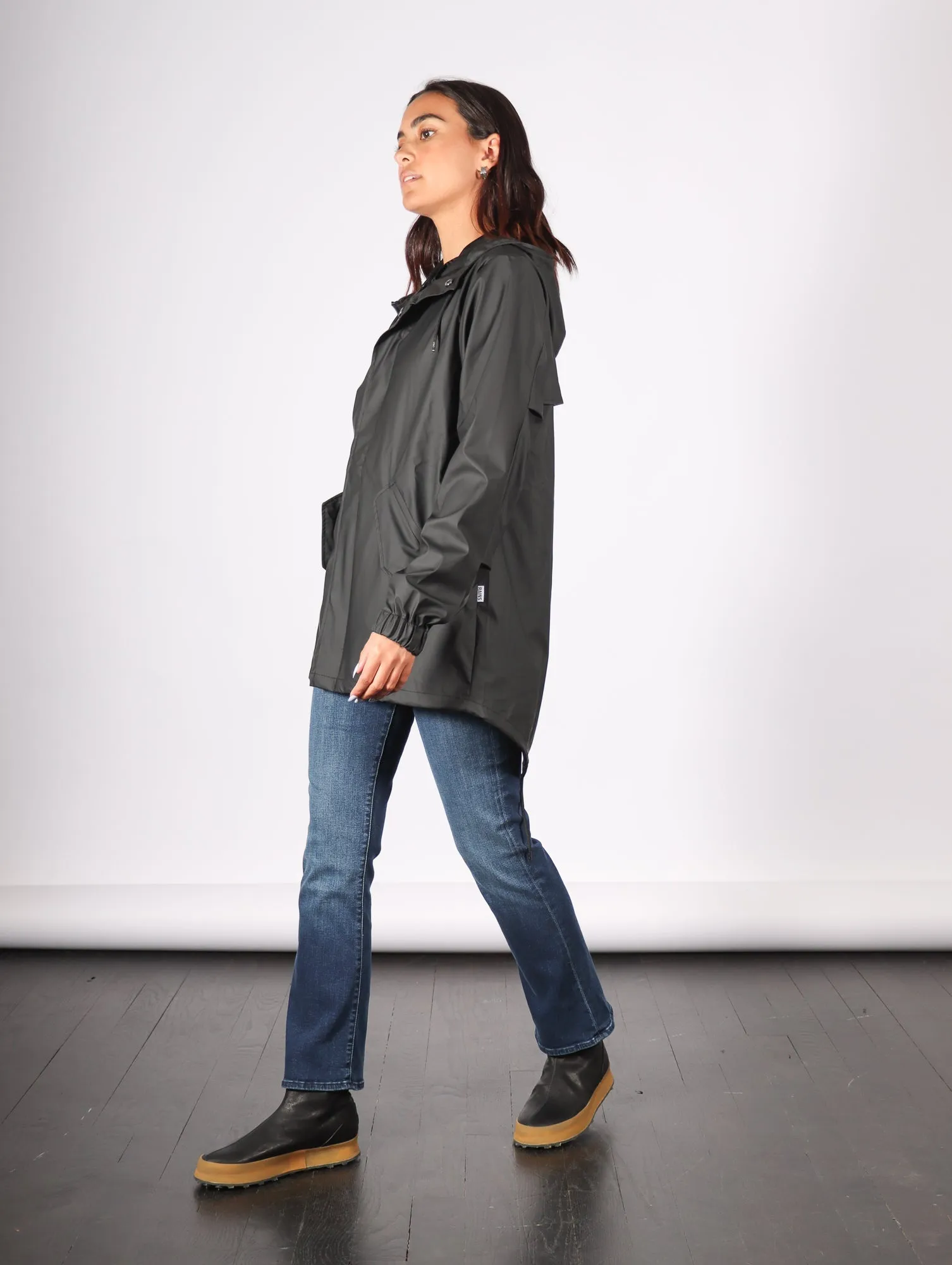 Fishtail Jacket in Black by RAINS