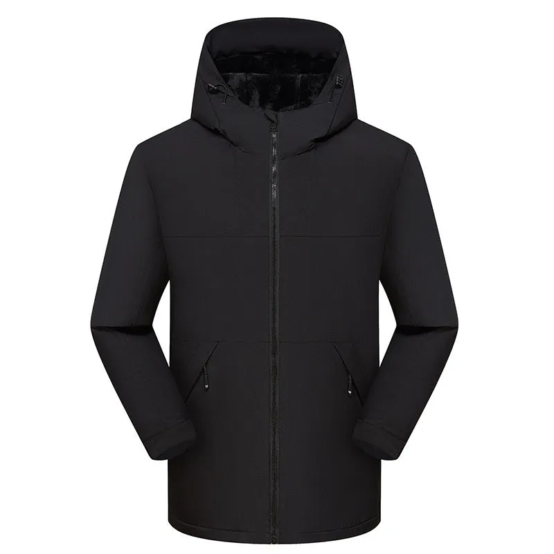 Fleece Thickened One-piece Windproof Waterproof Jacket