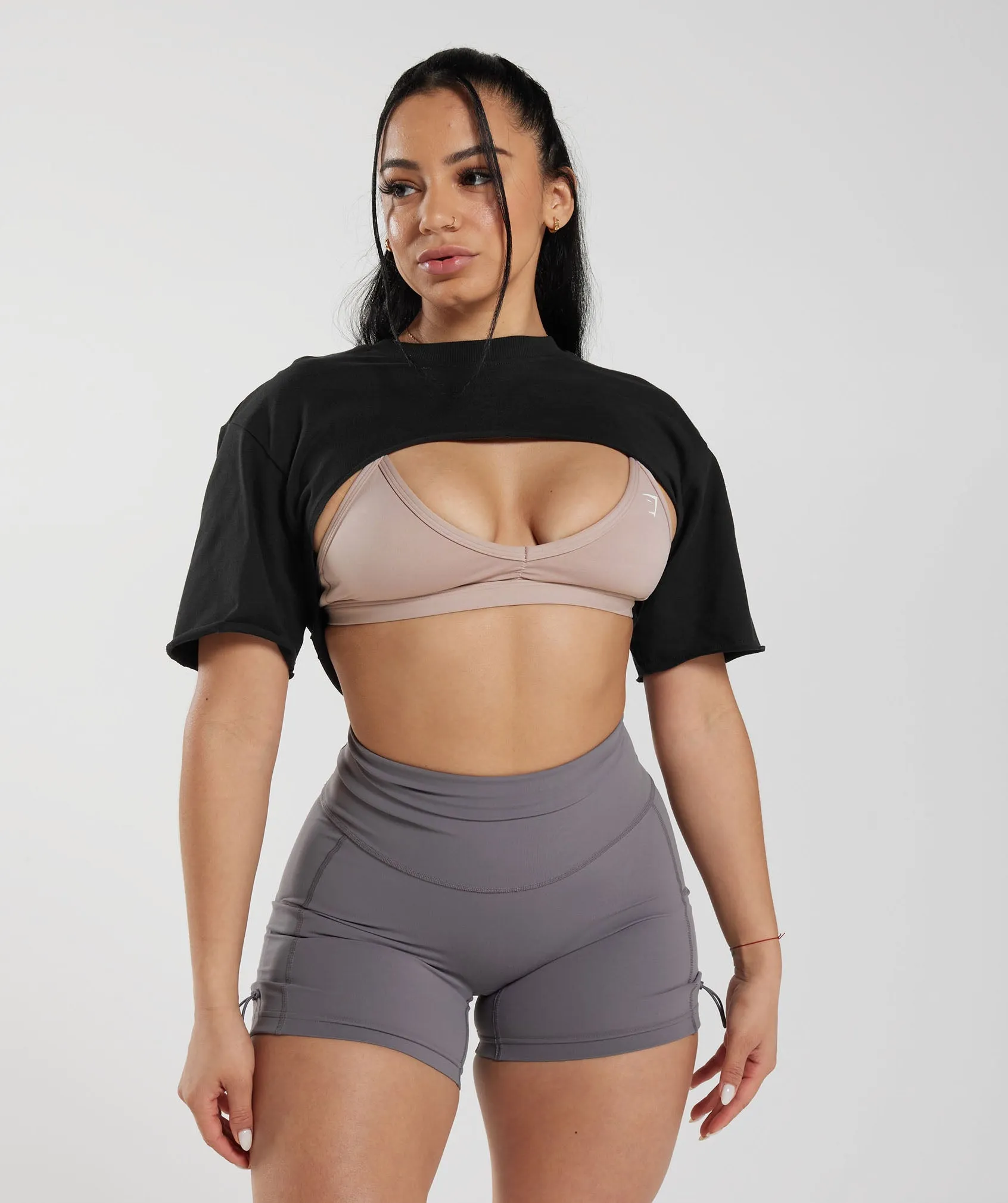 Gymshark Legacy Shrug Top - Black