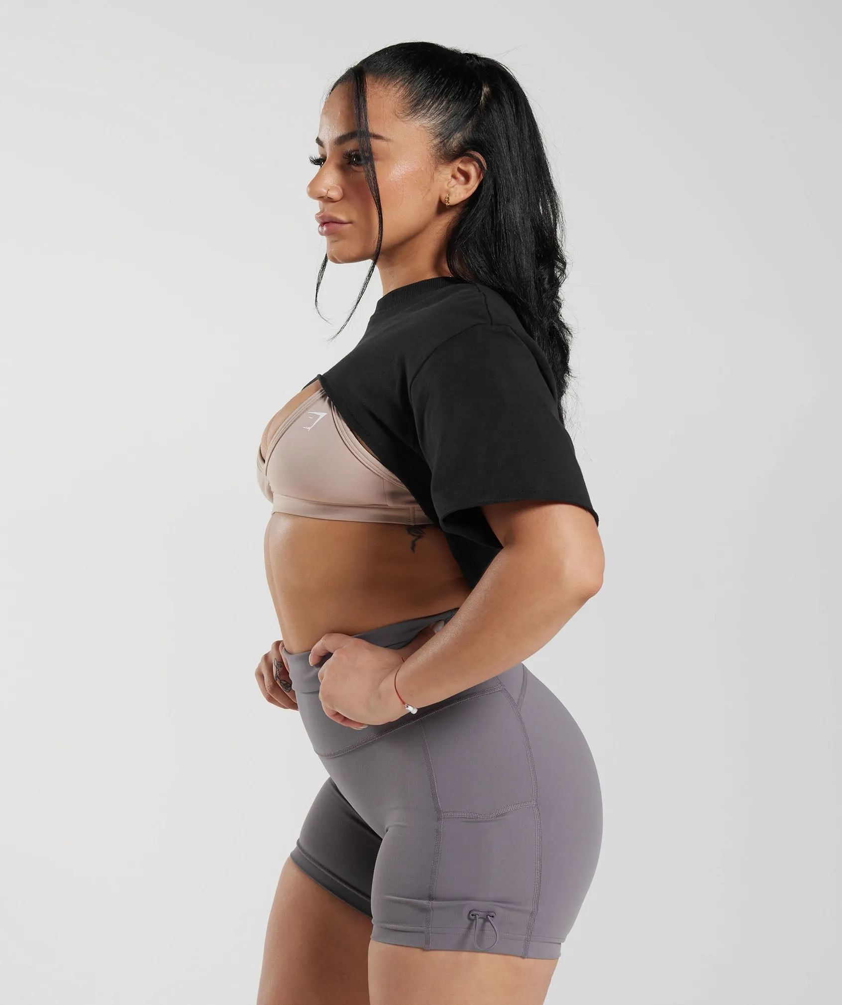 Gymshark Legacy Shrug Top - Black