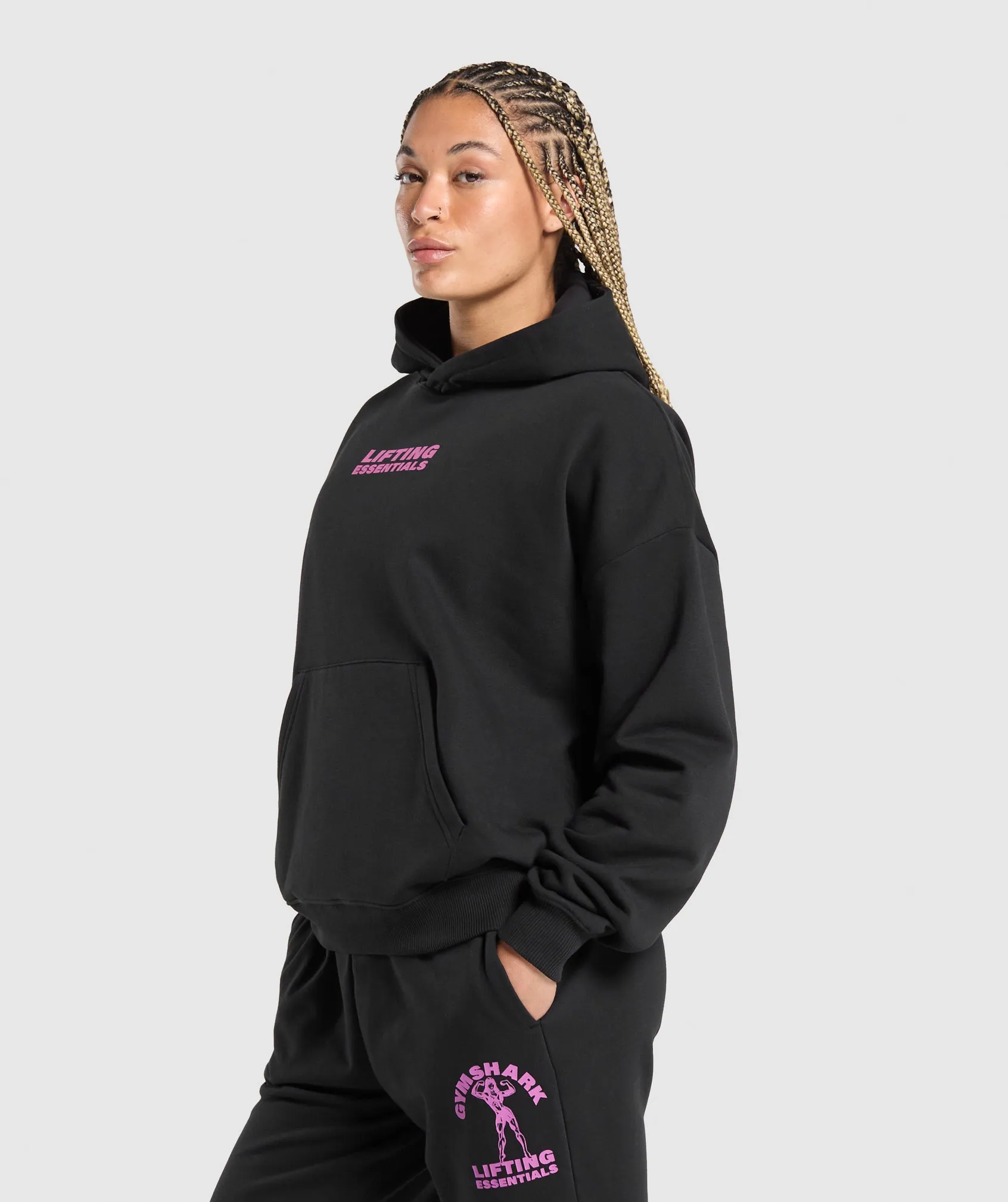 Gymshark Strong Women Oversized Hoodie - Black