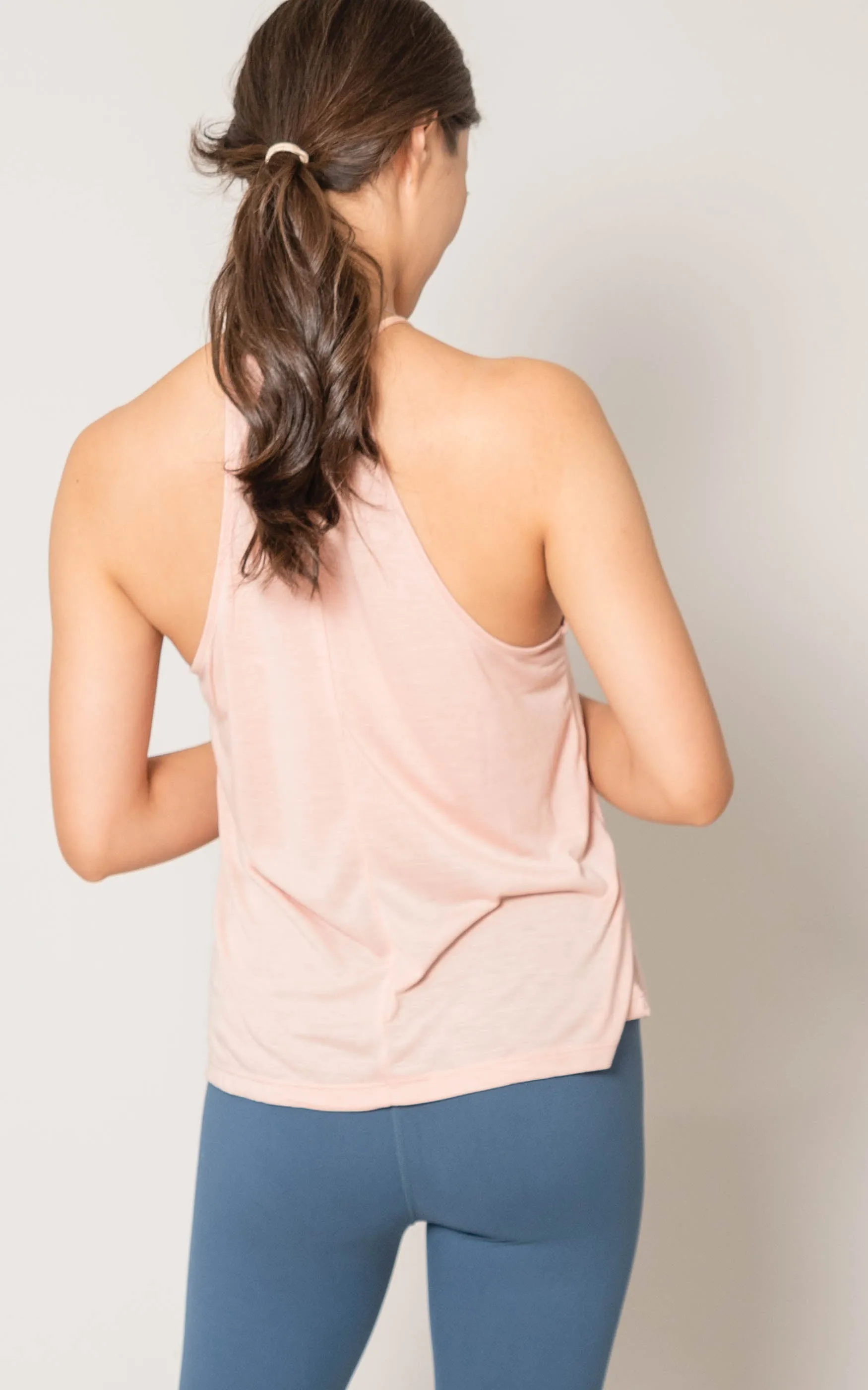 High Neck Flowy Tank** - Final Sale