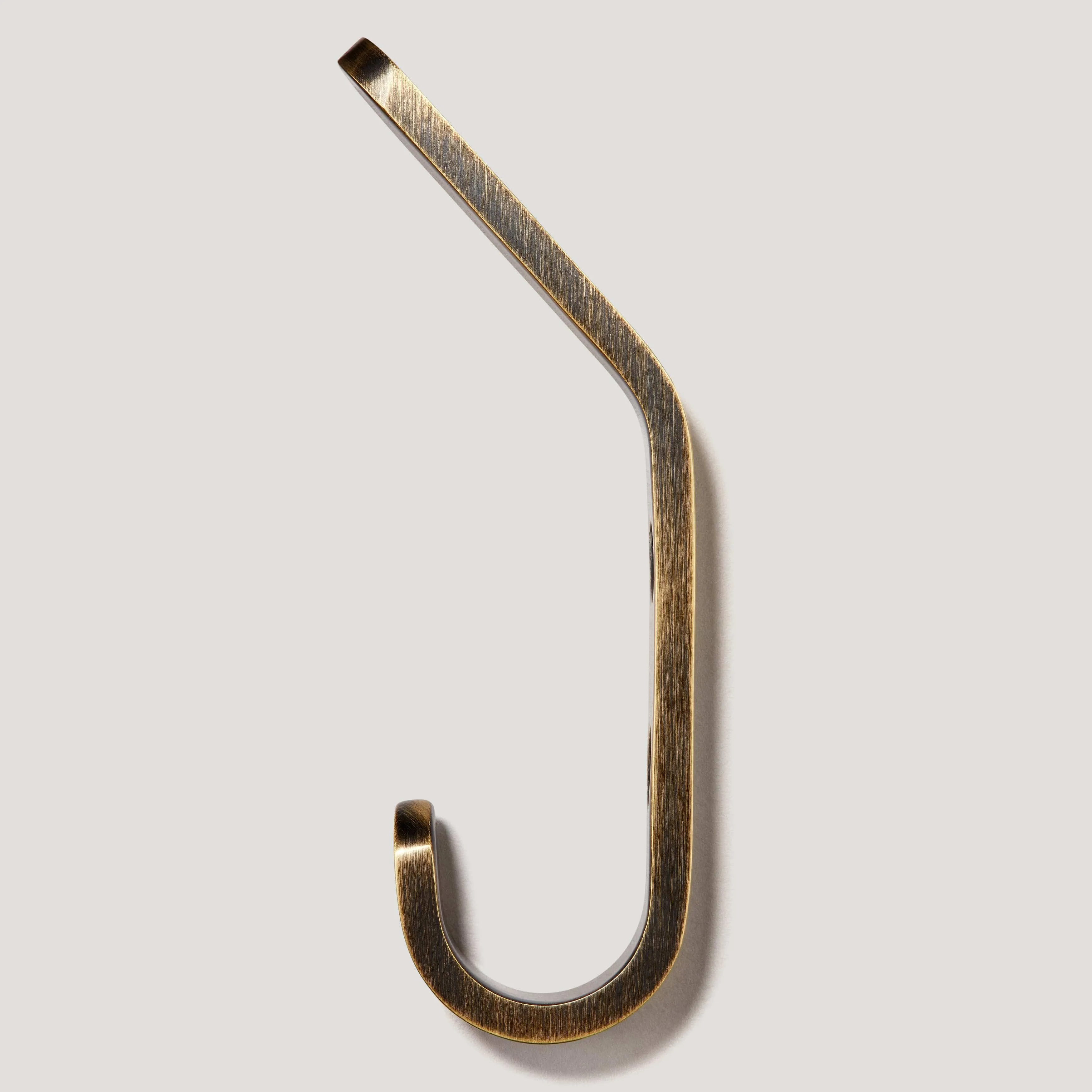 HOFFMAN Tapered Top Hook - Antique Brass