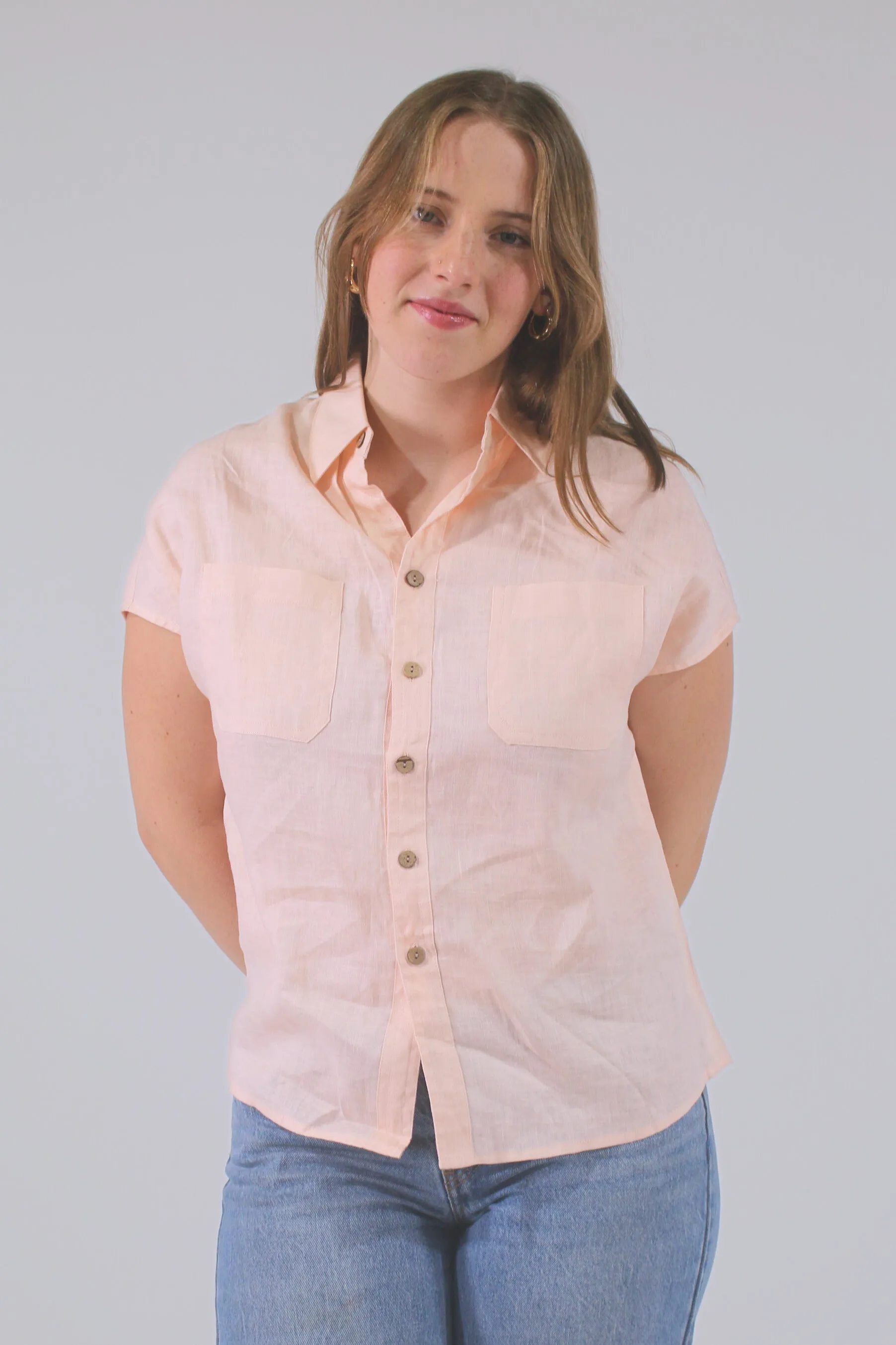 Jenny 100% Linen Top