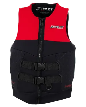 Jetpilot Cause Mens S-Grip Neo Vest - Red Level 50 - 2022