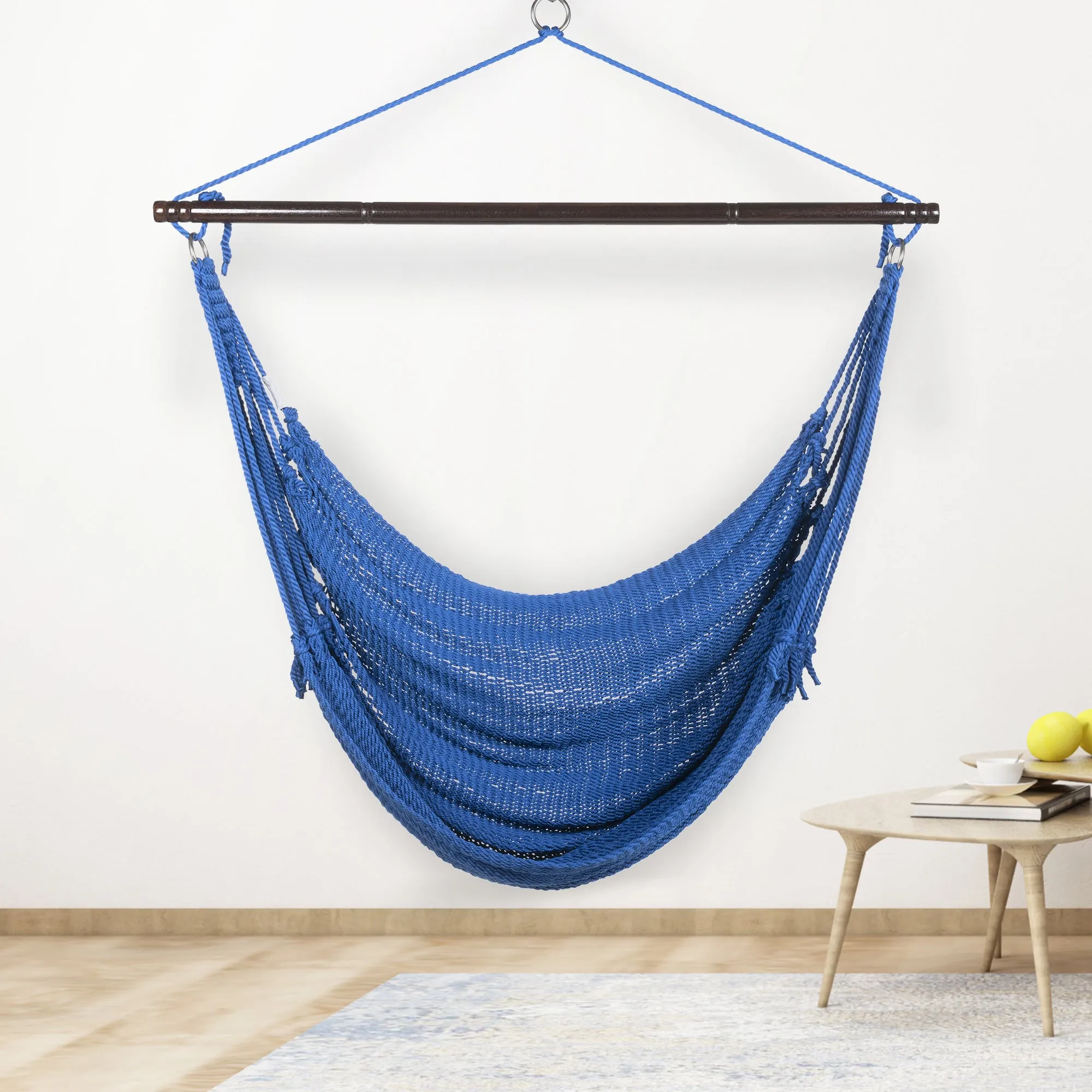 Jumbo Caribbean Hammock Chair - Dark Blue