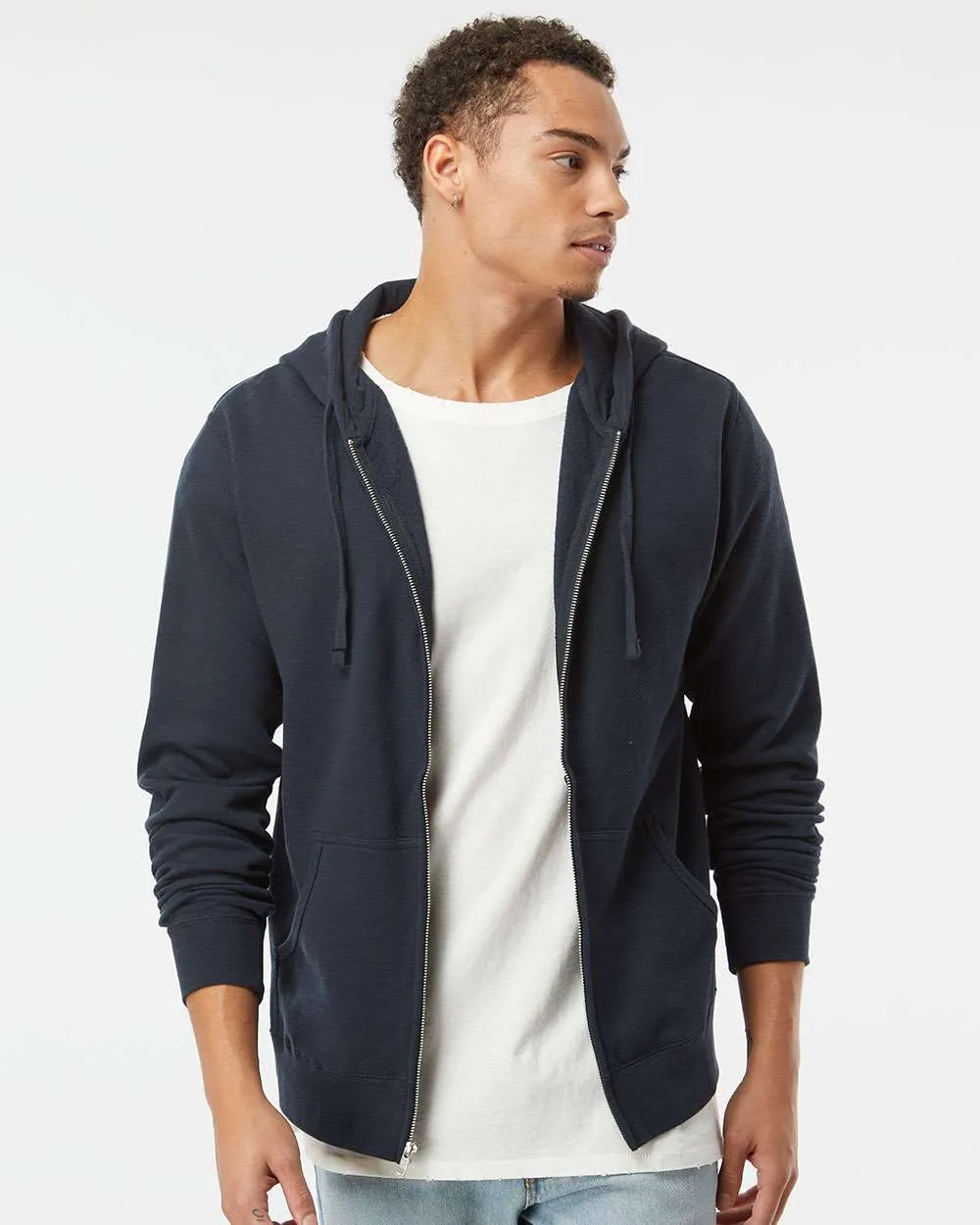 Lightweight Zip Hooded Sweatshirt