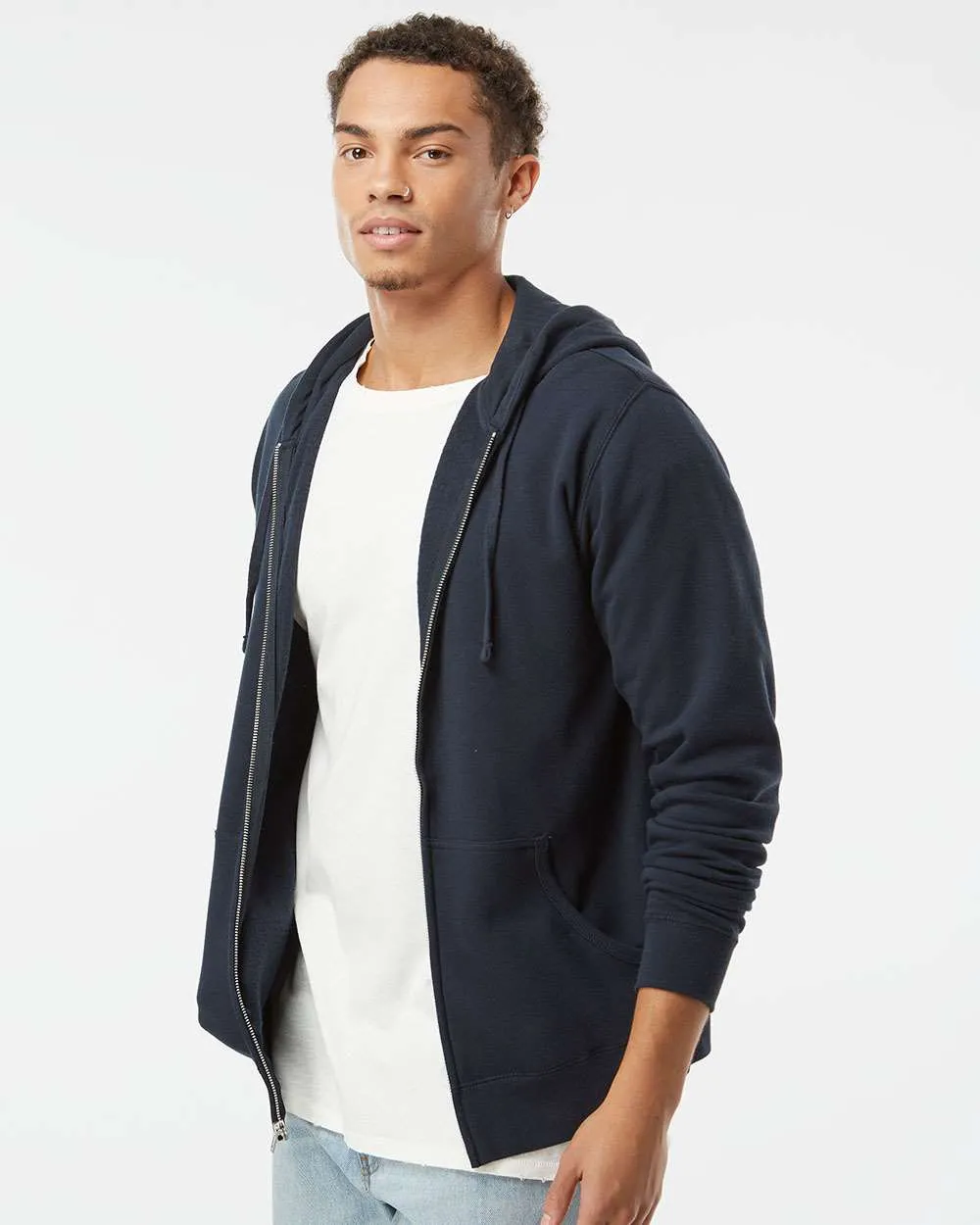 Lightweight Zip Hooded Sweatshirt