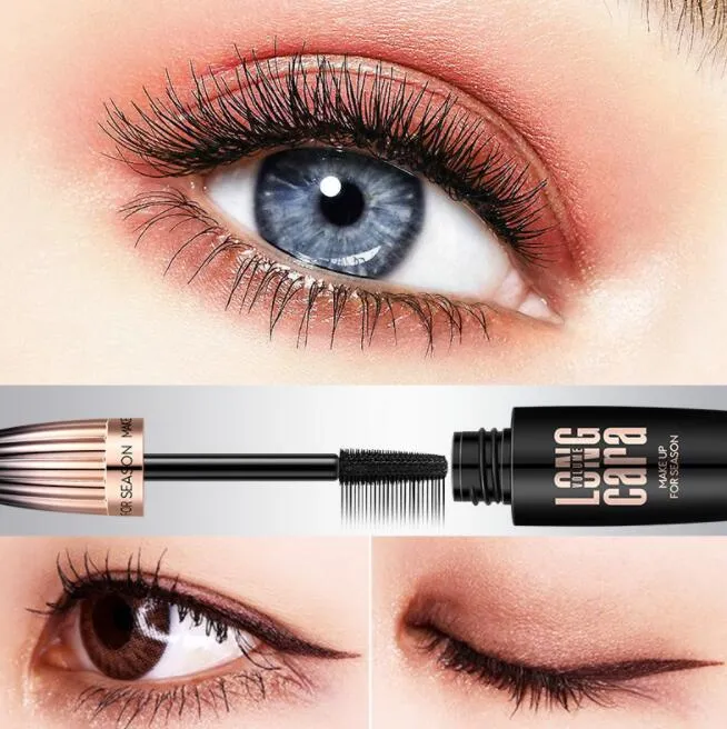 Makeup Eyelash Mascara Eye Lashes Makeup 4D Silk Fiber Lash Mascara New Long Curling Black Waterproof Fiber Mascara