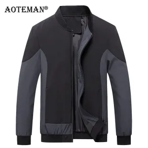 Men Bomber Jakets Baseball Coats Patchwork Outwears Windbreaker Slim Fit Men's Clothing Brand Casual Spring Autumn Jacket LM103