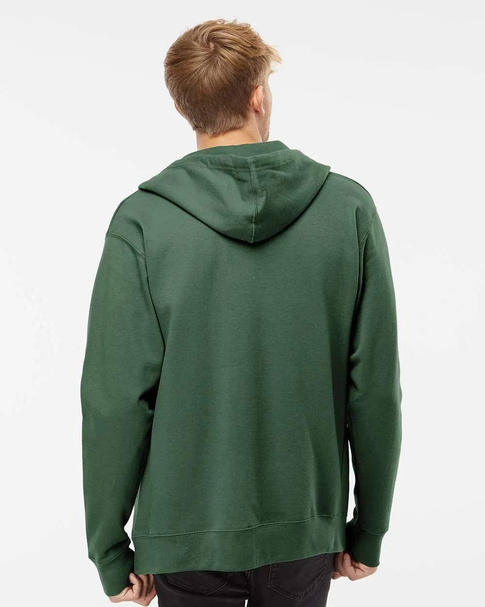 Midweight Full-Zip Hooded Sweatshirt