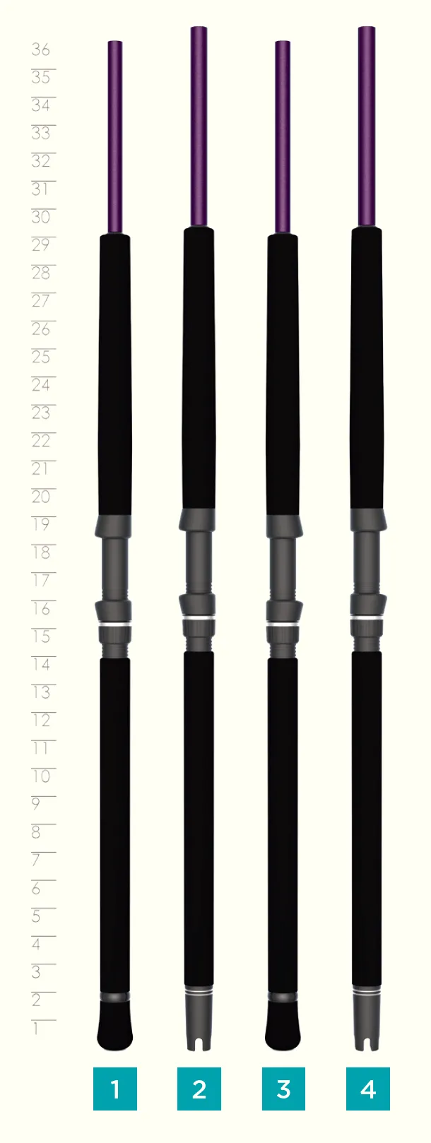 MOJO SALT SPINNING RODS